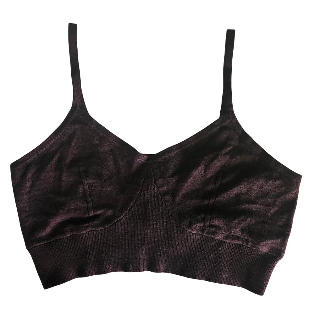 A New Day Women’s Dark Brown Bralette Top with Adjustable Straps - NWT